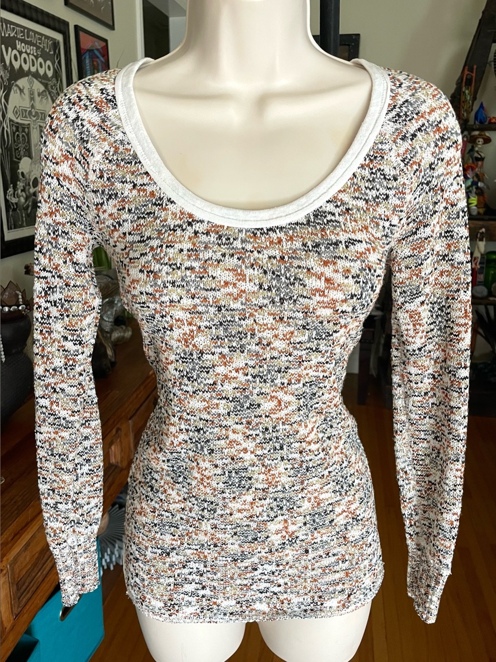 We The Free Multi-Colored Knit Top Sweater XS Free People
